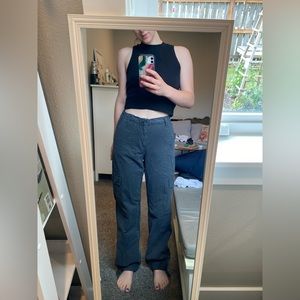 NWT Pull & Bear - Pacific Republic Gray Adjustable Cargos